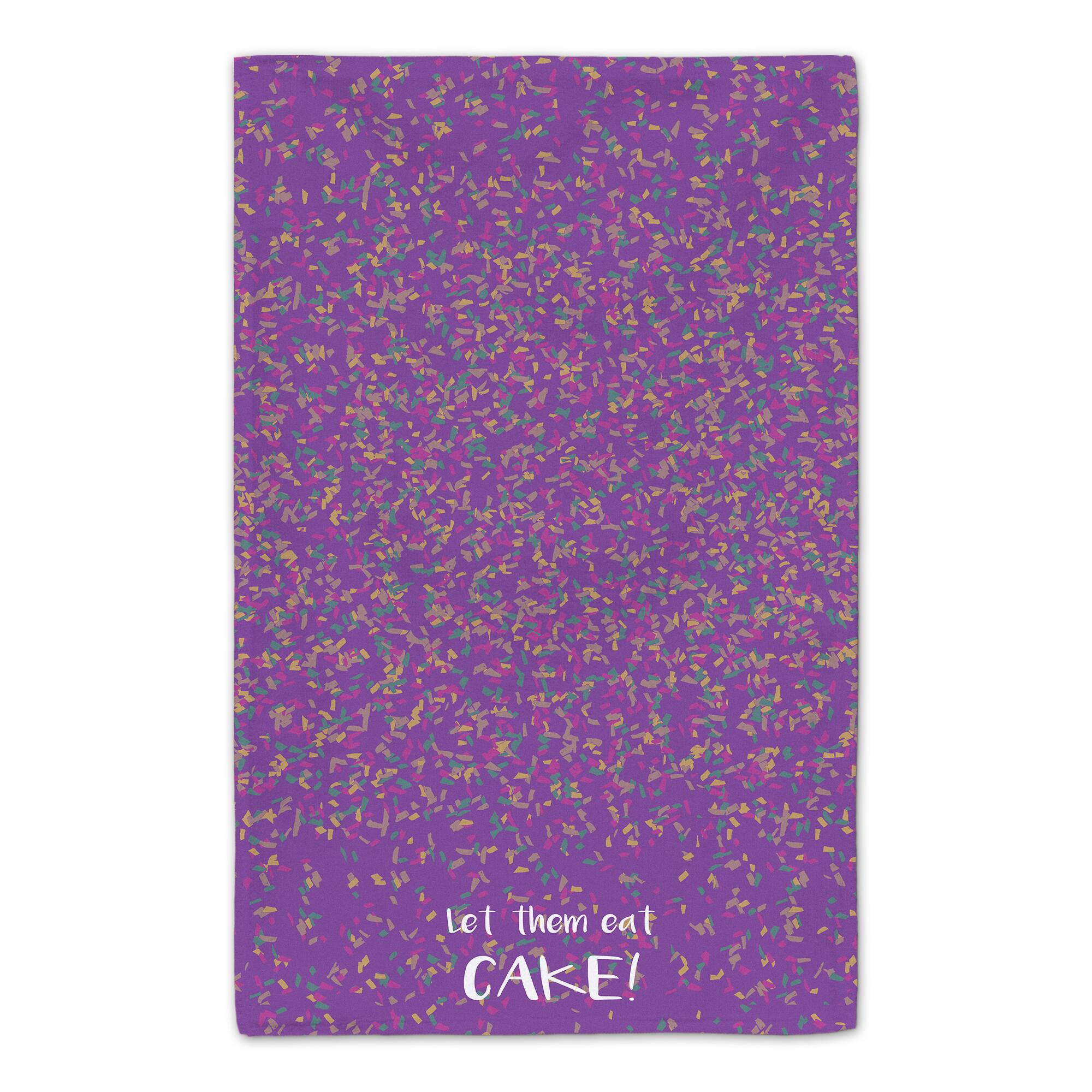 Let Them Eat Cake Mardi Gras Tea Towel Set